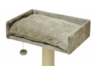 nanook Liegemulde rechteckig mit Kissen - grau - 60 cm