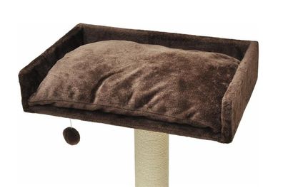 nanook Liegemulde rechteckig mit Kissen - braun - 60 cm