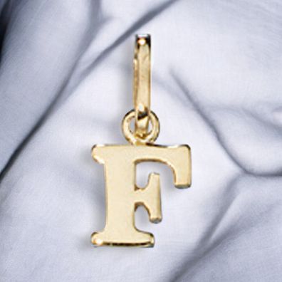 Anhänger Buchstabe F 333 Gold Gelbgold Buchstabenanhänger