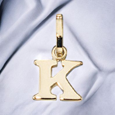 Anhänger Buchstabe K 333 Gold Gelbgold Buchstabenanhänger