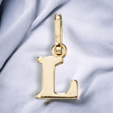 Anhänger Buchstabe L 333 Gold Gelbgold Buchstabenanhänger