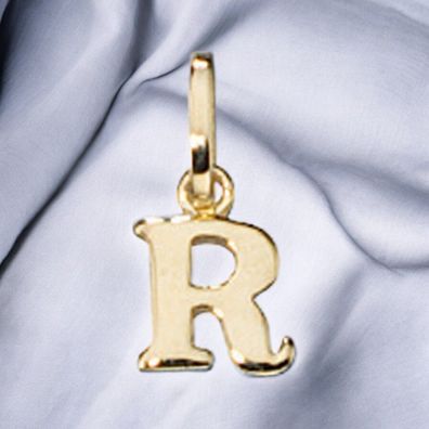Anhänger Buchstabe R 333 Gold Gelbgold Buchstabenanhänger
