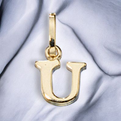 Anhänger Buchstabe U 333 Gold Gelbgold Buchstabenanhänger