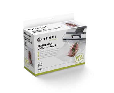 Hendi Vakuumierbeutel 100 Stück 150X400mm für Sous Vid und vakuumieren