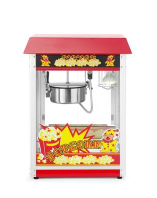 Hendi Popcorn-Maschine mit Flügeltüre Krümelschublade und Beleuchtung mit 1500W