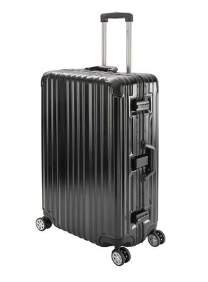 Travelhouse London großer Koffer Polycarbonat Hartschale Alu-Rahmen 90L TSA-Schloss