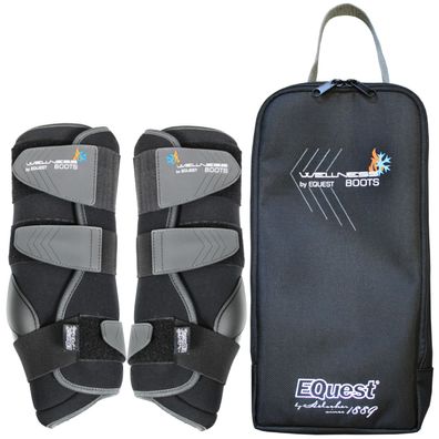 EQuest Wellness Boots Multifunktionale Gamasche für Pferde - schwarz, 2er Set, XL