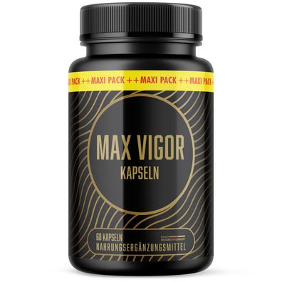 Max Vigor Kapseln - Kraft für den aktiven Mann - Inhalt 60 Kapseln