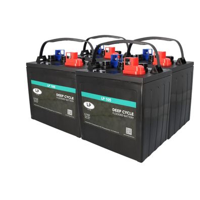 Akkusatz 24V 4x 6V 225Ah passend für Hebebühnen Arbeitsbühnen