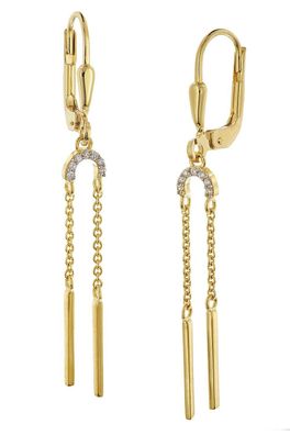 trendor Schmuck Damen-Ohrringe 925 Silber Vergoldet Ohrhänger 28497