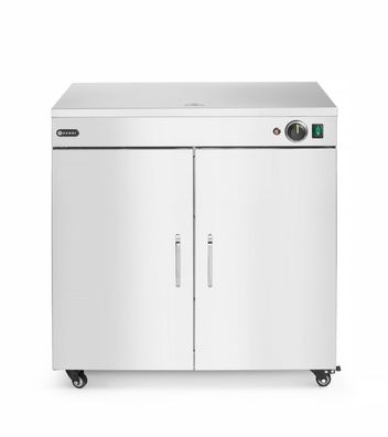 Hendi Tellerwärmeschrank 108Stück 240mm 64Stück330mm mit 4 Rollen und 400W