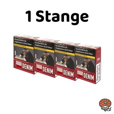 Denim Red / Rot XXL Stange 8x 30 Stück Filterzigaretten