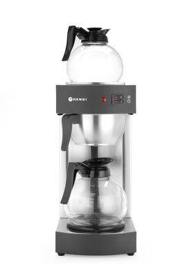 Hendi Kaffeemaschine Kitchen Line mit 2x1,8Liter Glaskannen und 100 Filtertüten