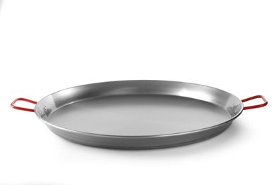Hendi Paellapfanne aus Flachstahl für Gasgrill geeignet mit 800mm und 2 Griffe