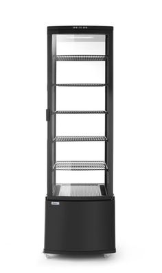 Arktic Tischkühlvitrine mit 5 Böden und 270 Liter 230V in schwarz