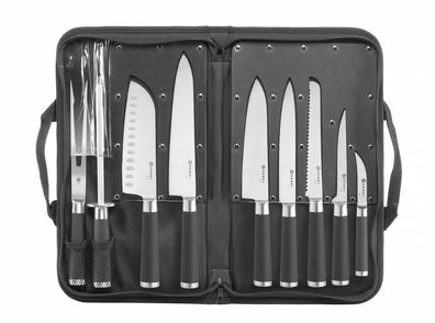 Hendi Messerset 9teilig mit bequemer Tragetasche