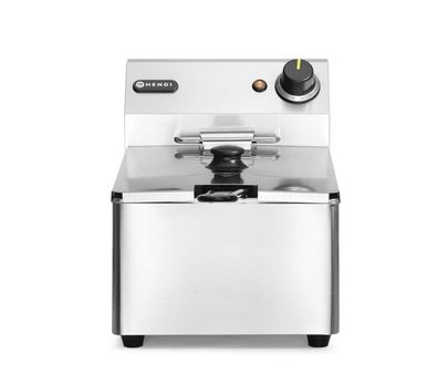 Gastronomie Hendi Fritteuse Kitchen Line mit 6 Liter 3300W aus Edelstahl