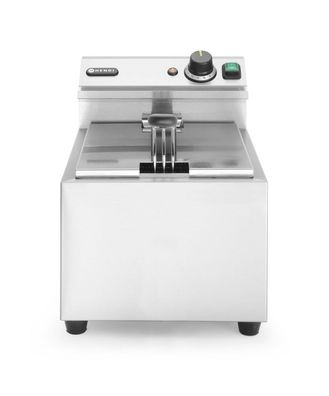Gastronomie Hendi Fritteuse Profi Line mit 8 Liter und 3500W aus Edelstahl