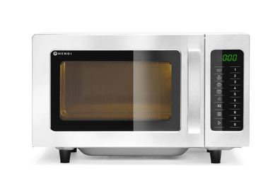 Hendi Mikrowelle programmierbar aus Edelstahl mit 1000W und 23 Liter