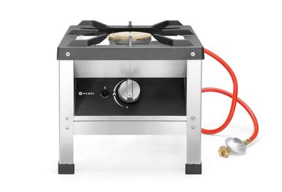 Hendi Hockerkocher Kitchen Line mit Pfannenaufbau aus Edelstahl
