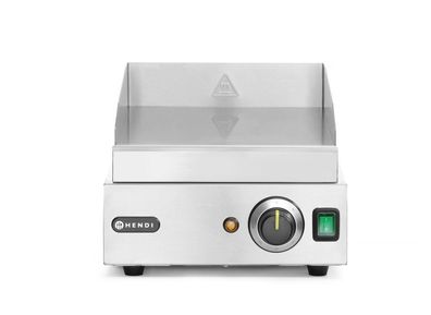 Hendi Grillplatte Profi Line glatt hoher Aufkantung aus Edelstahl 300x452x227mm