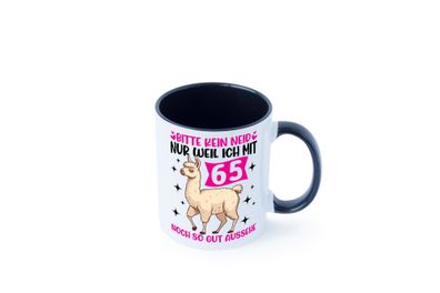 65. Geburtstag | 65 Jahre | Lama | gut aussehen Tasse - Geschenk