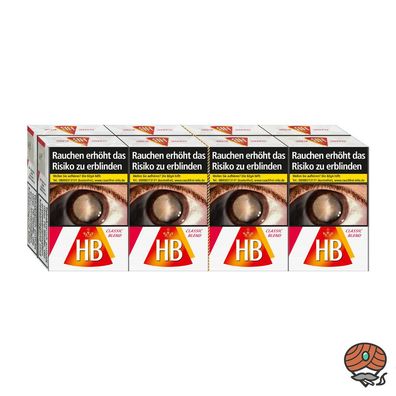 HB Classic Blend Zigaretten Inhalt 8x20 Stück = 1 Stange