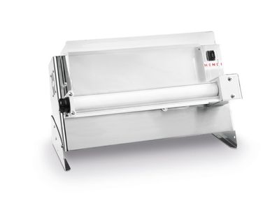 Hendi Pizza Teigausroller mit 370W Pedalbedienung für 260-500mm aus Edelstahl