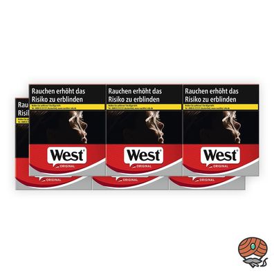 West Original Red/ Rot, 1 Stange Zigaretten 6x 34 Stück