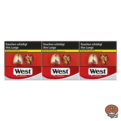 West Original Red/ Rot Zigaretten 6x 50 Stück = 1 Stange