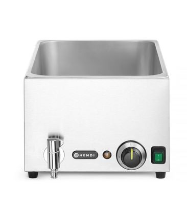 Hendi Bain-Marie Kitchen Line für GN11 mit Heizmatte Ablasshahn und 1000W