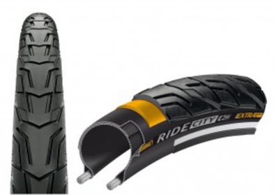 Reifen Conti Ride City Draht 28x1 3/8x1 5/8" 37-622 sw/sw Reflex