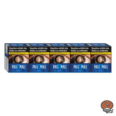 Pall Mall Blue / Blau Zigaretten Stange King Box 5x 39 Stück