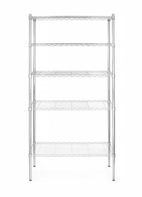 Hendi Regalsystem verchromt mit 5 Böden 910x455x1830mm