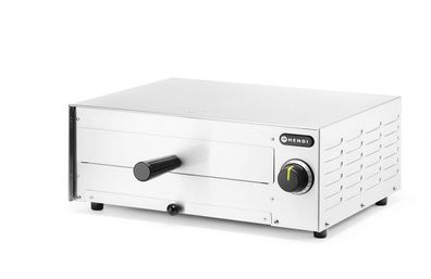 Hendi Pizzaofen mit Ofenrost Krümelschale und 1450W aus Edelstahl