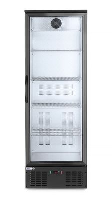 Arktic Bar-Kühlschrank mit 1 Glastür - automatische Abtauung, Umluftkühlung, schwarz