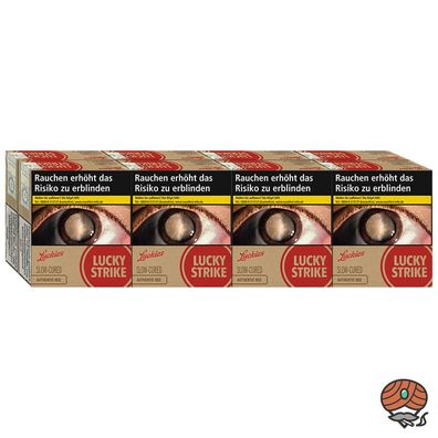 Lucky Strike Authentic Red/Rot XTRA Box 1 Stange Zigaretten 8x 36 Stück