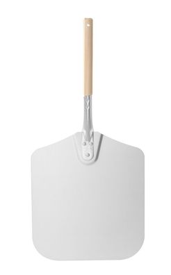 Hendi Pizzaschaufel quadratisch mit kurzem Griff aus Holz und Aluminium