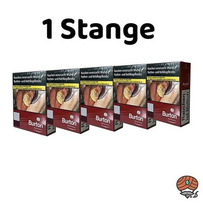 Burton Original Red / Rot Zigaretten OP Schachtel 10x20 Stück = 1 Stange