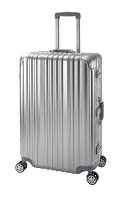 Travelhouse London großer Koffer Polycarbonat Hartschale Alu-Rahmen 90L TSA-Schloss