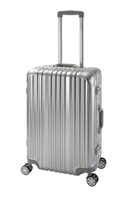 Travelhouse London Reisekoffer M Polycarbonat Hartschale Alu-Rahmen TSA-Schloss