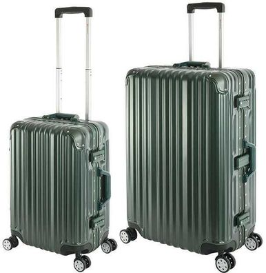 Travelhouse London Kofferset Handgepäck + L Koffer Polycarbonat Hartschale Alu-Rahmen