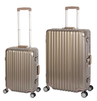 Travelhouse London Kofferset Handgepäck + L Koffer Polycarbonat Hartschale Alu-Rahmen