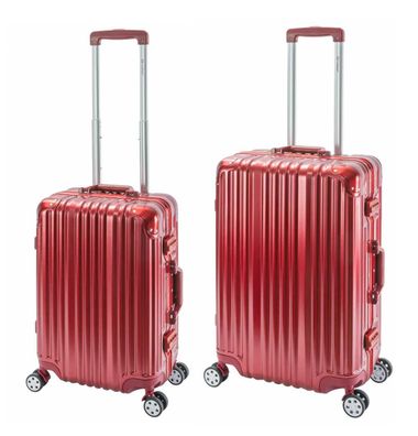Travelhouse London Kofferset S+M Polycarbonat Hartschale Aluminium-Rahmen TSA-Schloss