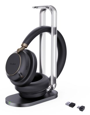 Yealink Headset BH 76 Plus inkl. LadeständerTeams Black USB-C/A