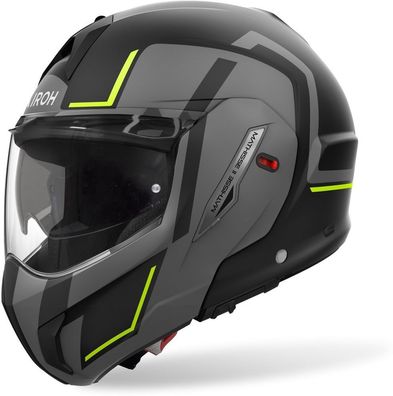 Airoh Klapphelm Helmet Mathisse Ii Genius Yellow Matt 57-25060