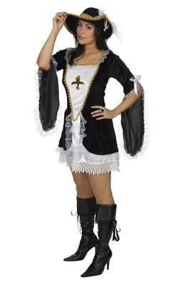 Andrea-Moden Musketier Kleid 1-tlg. Kostüm Damen - Größe: 40/42