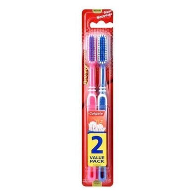 Colgate Zahnbürste Double Action Medium, 2er Pack,