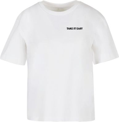 Miss Tee Damen T-Shirt Take It Easy Flowers MST337