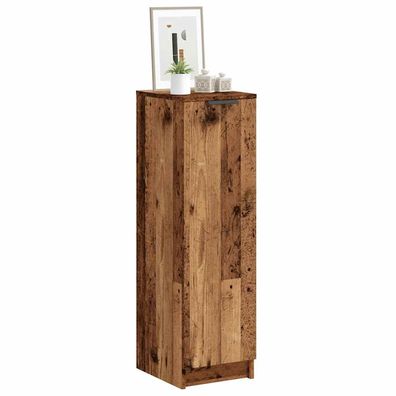 vidaXL Schuhschrank Altholz-Optik 29,5x35x100,5 cm Holzwerkstoff